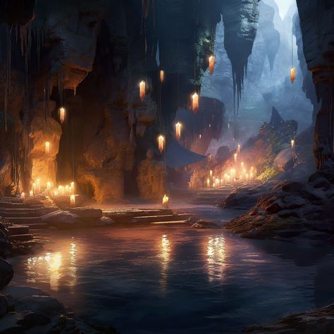 Volcanic Fantasy City, Fantasy Cave Art, Cave Kingdom, Lady Hekate, Sand Kingdom, Fantasy Cave, Dr Inspiration, Fantasy Locations, Story Aesthetic