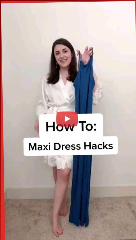 ✓✓hiking boots, hiking aesthetic... Maxi Dress Hack, Maxi Dress Knot, Dress Hack, Petite Body Types, Easy Hacks, Diy Fashion Hacks, Dresses Aesthetic, Summer Dresses For Wedding Guest, Diy Clothes Life Hacks