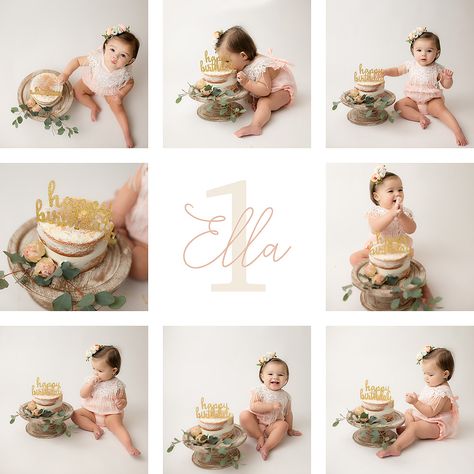 Simple girl cake smash First Birthdays Photo Shoot, Mommy And Me One Year Photo Shoot, Lifestyle Cake Smash, 1st Birthday Girl Cake Smash, Cake Smash Baby Girl, 1 Year Smash Cake Girl, 1 Yr Birthday Photoshoot Ideas, Boho Smash Cake Photoshoot, One Year Smash Cake Girl