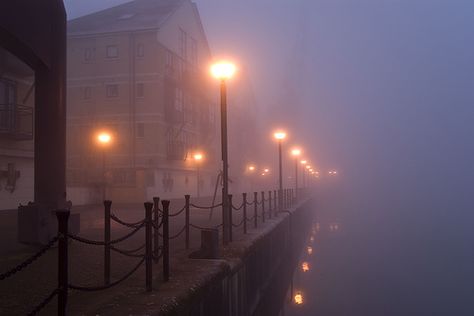 Dark Harbor Aesthetic, Dredge Aesthetic, Ooze Monster, Lockwood And Co, Street Lights, Environment Concept Art, Beach Town, City Aesthetic, Pretty Places