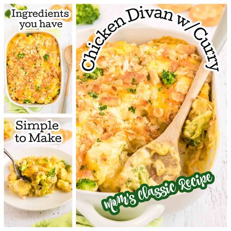 Curry Chicken Casserole Recipes, Curry Chicken Divan, Chicken Divan Recipe With Curry, Campbells Chicken Divan Recipe, Chicken Divan Recipe With Rice, Chicken Divan With Rice, Healthy Chicken Divan Recipe, Chicken Curry Casserole Broccoli, Chicken Devan Curry