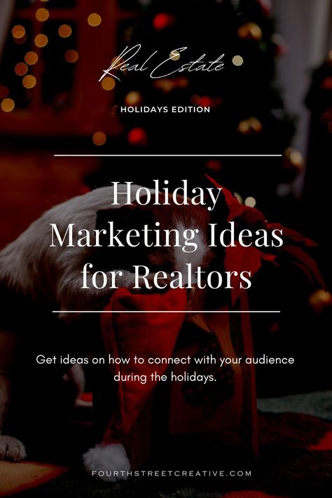 Not sure how to connect with your audience during the holiday season? Real Estate has slowed down and your left wondering what to post... don't worry we've got you covered. Check out these holiday marketing ideas for realtors so you can spend less time worrying about what to post and more time having fun with your family and loved ones! #holidaymarketing #realestatemarketing #realestate #realestateholidaymarketingideas #realestateinstagram 12 Days Of Christmas Real Estate, Marketing Ideas For Realtors, Realtor Christmas Marketing, Holiday Marketing Ideas, Holiday Real Estate, Real Estate Marketing Ideas, Christmas Marketing, Christmas Slogans, Holiday Marketing