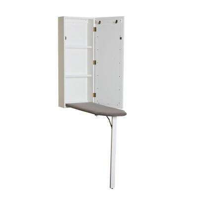 Ironing Boards - Laundry Room Storage - The Home Depot Ironing Board Cabinet, Wall Ironing Board, Wall Mounted Ironing Board, Housewares Store, Storage Center, Off White Walls, White Storage, Laundry Room Storage, Laundry Storage