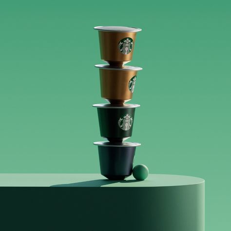 Nespresso | Starbucks on Behance Nespresso Photography, Nespresso Starbucks, Nespresso Pods, Nespresso Capsules, Coffee Aesthetic, First Coffee, Coffee Design, Coffee Pods, Espresso Coffee