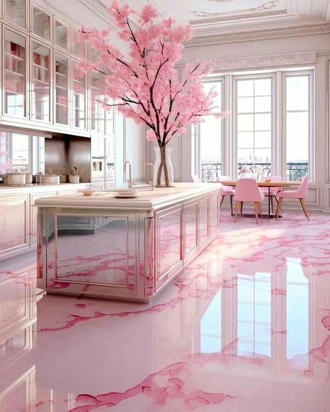 Pink House Interior, Marble Floors, Dream Kitchens Design, Dream Apartment Decor, Cute Bedroom Decor, Dream House Rooms, Pink Houses, Dream Room Inspiration, Pink Bedroom