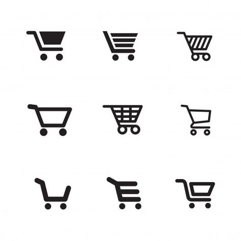 Shopping Cart Logo, Cart Logo, Logo Online Shop, Cart Icon, Illustrator Design Tutorial, Ecommerce Logo, Light Icon, Flat Icons Set, Car Icons