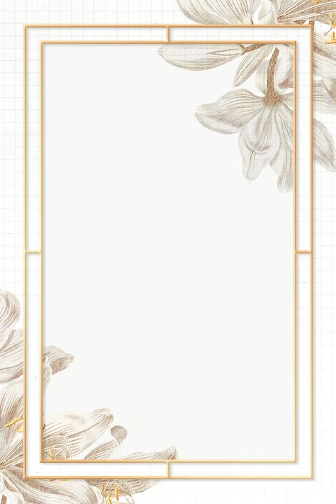 Vintage white lily flower frame design element | free image by rawpixel.com / manotang Image Frame Design, Wedding Card Design Background, Frame Flower Design, Wedding Frame Design, Flower Frame Design, Marriage Frame, Gold Abstract Wallpaper, White Lily Flower, Frame Flower