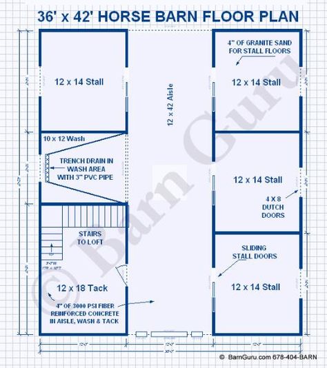 horse barn layout | Any Style, Any Size, From Opulent To Practical, We Build Anything and ... Horse Barn Layout, 4 Stall Horse Barn, Barn Layout, Horse Farm Ideas, Horse Barn Ideas Stables, Barn Stalls, Horse Barn Designs, Dream Horse Barns, Horse Barn Plans