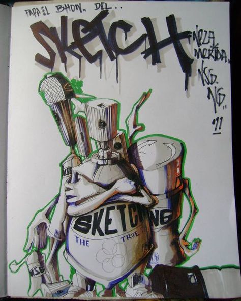 Graffiti Blackbook Sketches, Surrealism Drawing, Graffiti Wildstyle, Hip Hop Artwork, Clown Tattoo, Graffiti Style Art, Graffiti Characters, King Art, Street Graffiti