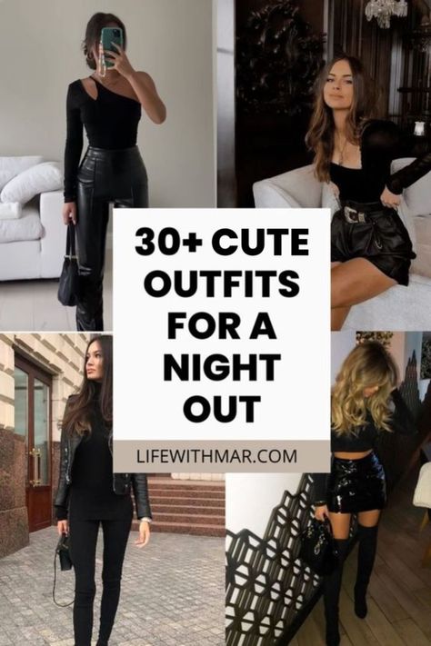 Night Out San Diego Outfit, Casual Staff Party Outfit, Pants Outfit Going Out, Winter Going Outfits Night Going Out, Bar Outfits For Women Night, Date Night Outfit Couple Black, Dinner To Club Outfit Night Out, Bodysuit Date Night Outfit, Edgy Feminine Outfits Casual