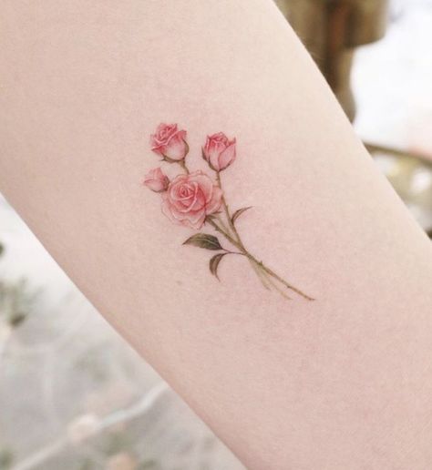 Delicate Roses Tattoo, Tiny Roses Tattoo, Orange Roses Tattoo, Small Pink Rose Tattoo, Pink Rose Tattoos Small, Micro Realism Flower Tattoo, Mini Rose Tattoo, Pink Roses Tattoo, Small Rose Tattoo On Wrist