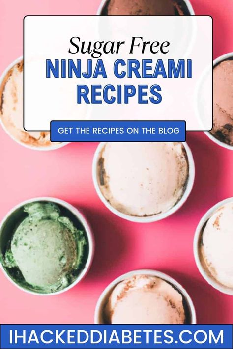 Ninja Creami Recipes Sugar Free, Ninja Creami Sugar Free Ice Cream, Ninja Creami Ice Cream Recipes Low Sugar, Ninja Creami Ice Cream Recipes Sugar Free Pudding, Thm Ice Cream Recipes, Sugar Free Ninja Creami Recipes, Ninja Creami Recipes For Diabetics, Sugar Free Frozen Yogurt Recipe, Keto Ninja Creami Ice Cream Recipes