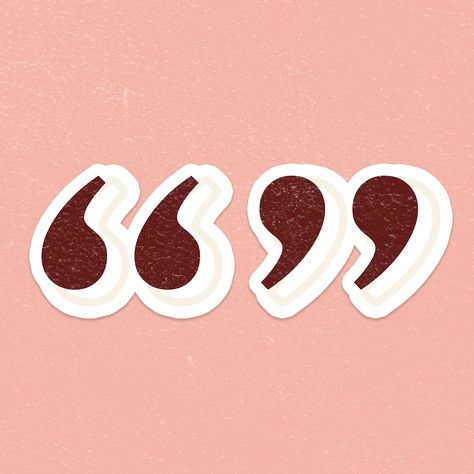 Quotation mark sign symbol icon handwritten lettering typography psd | free image by rawpixel.com / jingpixar Typography Psd, Quotation Mark, Quote Mark, Handwritten Lettering, Recipe Book Templates, Book Templates, Retro Collection, Quotation Marks, Handwritten Letters