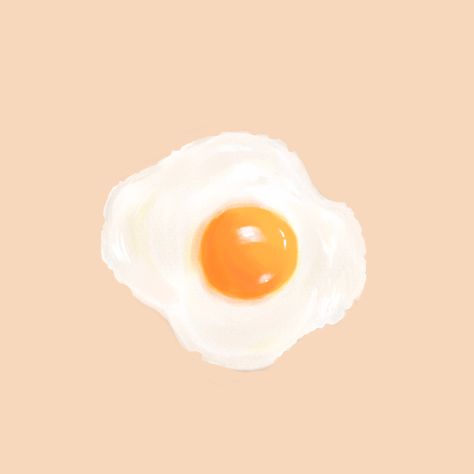 Fried Egg Drawing, Egg Drawing, Eggs Illustration, Oc Reference, Fried Eggs, Fried Egg, Art Inspo, Digital Drawing, Abc