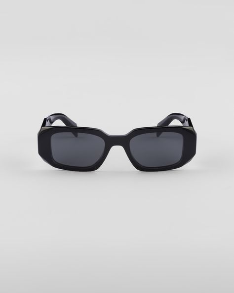 Slate Gray Lenses Prada Symbole Sunglasses | PRADA Prada Symbole Sunglasses, Prada Gifts, Prada Runway, Sunglasses Silver, Gray Lenses, Mens Travel, Prada Eyewear, Prada Sunglasses, Cool Sunglasses