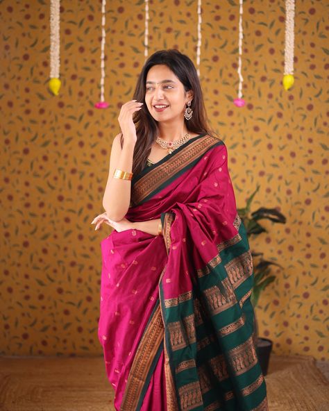 Swipe to see new colors in AAKRITI collection 🦚🐟 Comment “new” to get links in your dm 🤌🏻 #instafashion #fashion #ootd #instagram #fyp #explore Saree Look Photoshoot, Tamil Saree Style, Saree Styles Wedding Traditional, South Indian Saree Look, Blue And Pink Saree, Indian Saree Look, Sarees Simple, Poses In Saree, Indian Poses