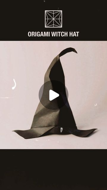 Paper Crafts 1101 on Instagram: "ORIGAMI WITCH HAT  Designed By Hyo Ahn Modified by Papercrafts 1101  #basteln #hexenhut #papercrafts #origami #witchhat" Witch Hat Diy Paper, Paper Witches Hat, Origami Witch Hat, Witch Hat Craft, Paper Witch Hat, Origami Witch, Diy Witch Hat, Origami Hat, Origami Halloween