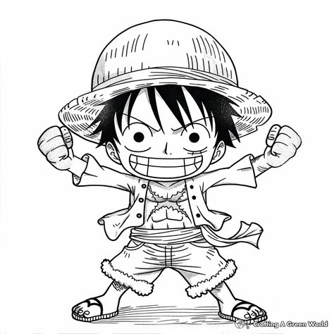 Luffy Coloring Page, One Piece Coloring Pages, Kindergarten Coloring Pages, Cardboard Crafts Diy, Butterfly Plants, One Peice Anime, Diy Birthday Party, Natural Toys, Crafty Gifts