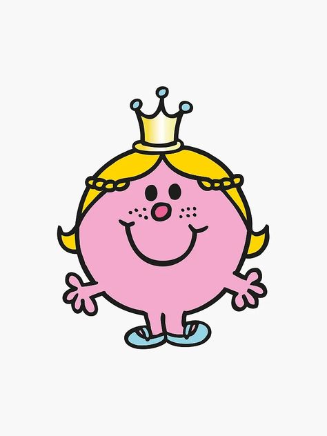 "little miss princess" Sticker for Sale by br00kealexandra | Redbubble Little Miss Princess, Little Miss Characters, Easy Flower Drawings, Princess Sticker, Flower Drawings, Merch Ideas, Easy Flower, Rock Crafts, Little Miss