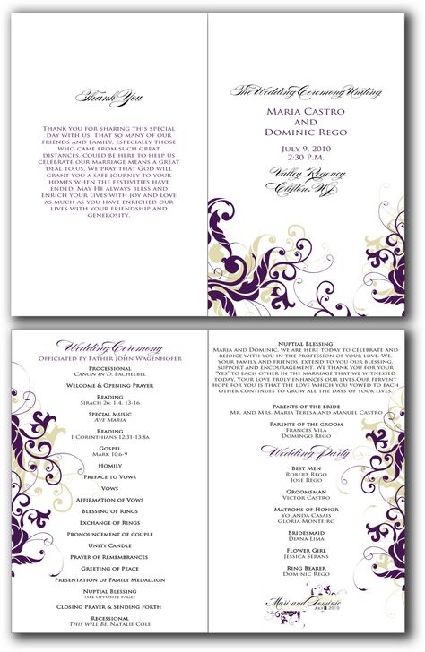 Printable Program Templates Wedding Church Programs, Wedding Program Template Free, Printable Wedding Program Template, Wedding Ceremony Programs Template, Ceremony Program Template, Word Program, Printable Programs, Event Programs, Printable Wedding Programs