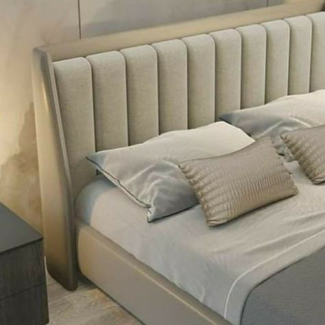 #bed #bedback Bed Back Design, Upholstered Headboards, Modern Headboard, Bedroom Style, Bedroom Essentials, Beds And Headboards, Padded Headboard, Bed Back, Bedroom Bed Design