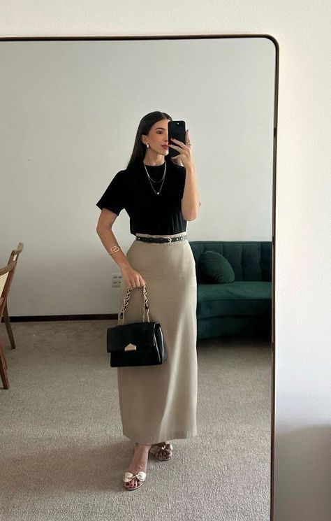 Business Professional Skirt Outfits, Tech Fits, Corporate Girlie, Corporate Baddie, Work Fits, Aesthetic Korean, Cute Modest Outfits, Korean Fashion Outfits, Pakaian Feminin