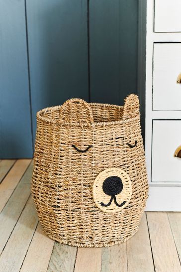 Nursery Laundry Basket, Teddy Bear Nursery Theme Gender Neutral, Teddy Bear Themed Nursery, Nursery Room Ideas Neutral, Fun Nursery Ideas, Bear Theme Nursery, Teddy Bear Basket, Teddy Bear Nursery Theme, Bear Themed Nursery