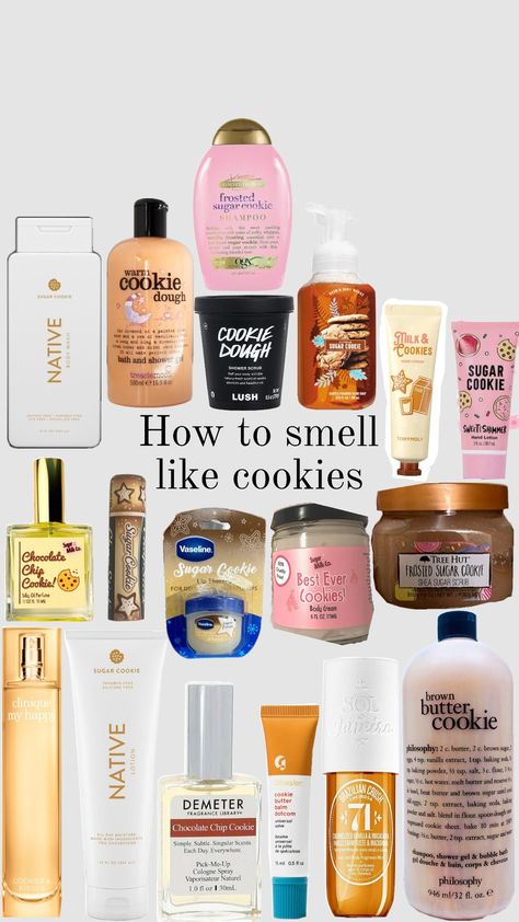 Cookie Scented Shower Routine, How To Smell Like A Cookie, How To Smell Like A Bakery, Smell Like Bakery, How To Smell Like A Vanilla Cupcake, Best Scent Combos, Scent Combos Hygiene Fall, Scent Combos, Hygiene Care