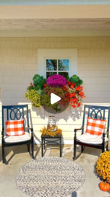 🪴TRACY~home & garden on Instagram: "Who loves a good fall window box?
I’m always torn between my summer. window boxes  still looking good and wanting to put fall flowers in. This is the first time I incorporated both together. I had to cut back the Coleus quite a bit, that one’s actually so tall it was hanging over the front from the back, and the begonia as well. The guacamole is a new trailer for me this year and I’m loving it. So leaving as much as I could I pulled out a couple back plants and replaced them with the cabbages and a big mum right in the middle. 
Oh and the pumpkin on a stick.. I don’t think I ever even seen that plant before I discovered it @cherryvalleygardens ! Isn’t it the cutest?!
So there it is.. easy transition for my porch window box this year. 
.
.
#plaidsandpopp Summer Window Boxes, Pumpkin On A Stick, Big Mum, Fall Window Boxes, Porch Window, Porch Windows, Summer Window, Pop P, Cabbages