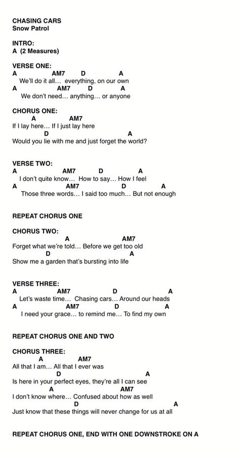 Chasing cars - ukulele Chasing Cars Guitar, Song On Guitar, Uke Chords, Cars Outside, Chords Guitar, Ukulele Chords Songs, Uke Songs, Easy Guitar Songs, Guitar Tabs Songs