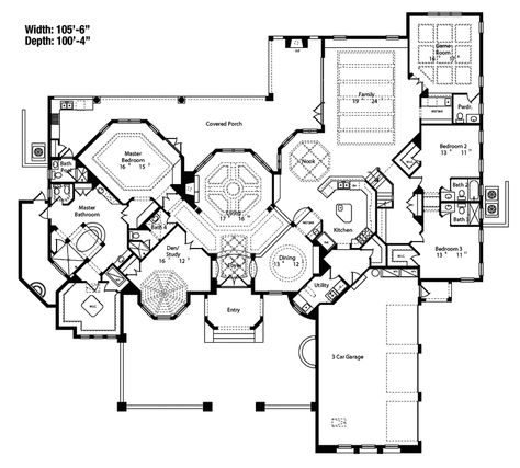 Spectacular Home Plan - plan #047D-0212 | houseplansandmore.com Vista House, Mediterranean House Plan, Mediterranean Style House Plans, Unique Floor Plans, Mediterranean House Plans, Mediterranean Villa, House Plans And More, Contemporary House Plans, Luxury House Plans