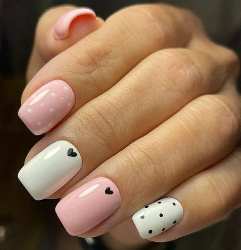 Valentines Gel Nails Ideas, Plain Gel Nails, Pink Tip Nails, Pink Gel Nails, Pink Ombre Nails, Nails Art Designs, Pink Gel, Happy Nails, Simple Gel Nails