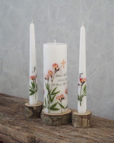 Alternative To Unity Candle, Wedding Ceremony Candles, Pressed Flowers Wedding, Flowers Wedding Ceremony, Unity Candle Ceremony, Southwestern Wedding, Ceremony Candles, Unity Candles, March Wedding