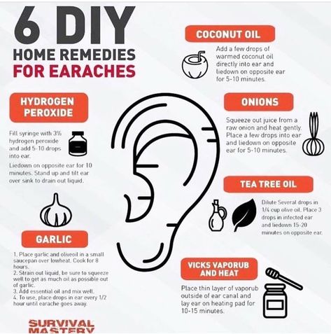 Ear Ache Relief, Ear Pain Remedies, Earache Remedies, Ancient Remedies, Ear Ache, Ear Infections, Sick Remedies, Common Knowledge, Natural Cold Remedies