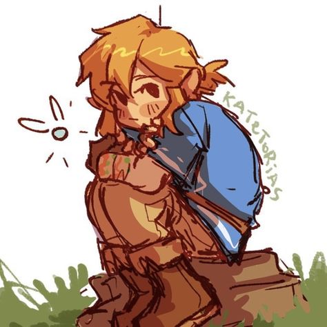 Legend Of Zelda Link Art, Link Cute Fanart, Legend Of Zelda Botw Fanart, Link Loz Fanart, Cute Link Fanart, Totk Link Fanart, Zelda Fanart Princess, Link Legend Of Zelda Art, Link Totk Fanart