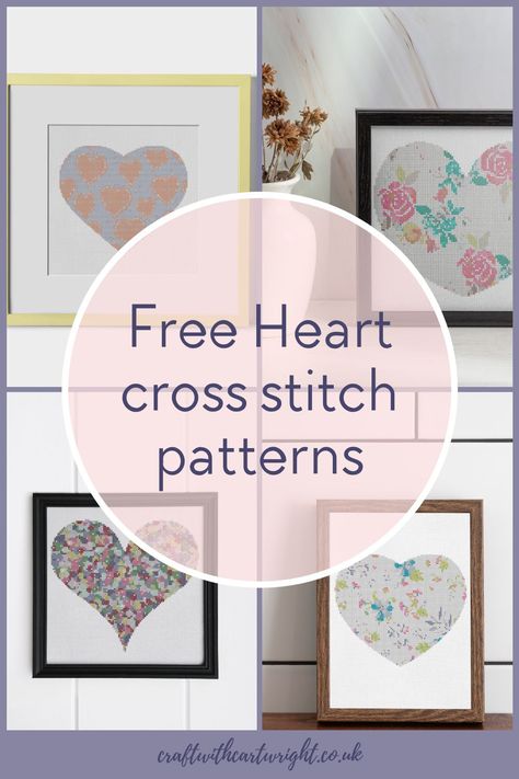 Free Heart Cross Stitch Patterns, Cross Stitch Heart Pattern Free, Heart Cross Stitch Pattern Free, Cross Stitch Heart Pattern, Cross Stitch Hearts, Love Cross Stitch Pattern, Heart Cross Stitch Pattern, Counted Cross Stitch Patterns Free, Heart Cross Stitch