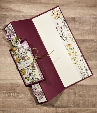 Make It Monday - Dainty Delight Slim Line Fun Fold Card | Peanuts and Peppers Papercrafting Slim Line Cards Ideas, Slim Line Card Measurements, Stampin Up Slimline Cards, Slimline Card Sketches, Dainty Delight Dies, Slimline Card Ideas, Slim Line Cards, Slim Cards, Dainty Delight