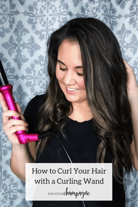 How to Curl Your Hair with a Curling Wand | Learn how to get city bombshell curls using a 1" curling wand #howtocurlyourhair #curlingwand #curledhair Bombshell Curls, Trend Hairstyles, Wand Hairstyles, Curl Your Hair, Old Hairstyles, Naturally Curly Hair, Curling Hair With Wand, How To Curl Short Hair, Curl Hair