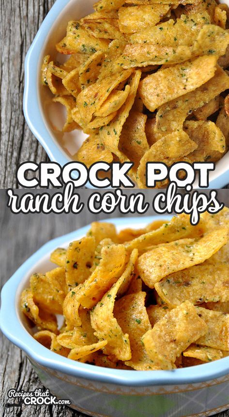 This simple recipe for Crock Pot Ranch Corn Chips is absolutely delicious! It is a favorite in my house and bet it will be at your house too! Recipes Using Corn Chips, Corn Chip Recipes, Fritos Snack Mix Recipe, Cheese And Cracker Gift Basket Ideas, Recipes With Corn Chips, Frito Snack Recipes, Frito Chips Recipes, Recipes Using Fritos Corn Chips, Ranch Fritos