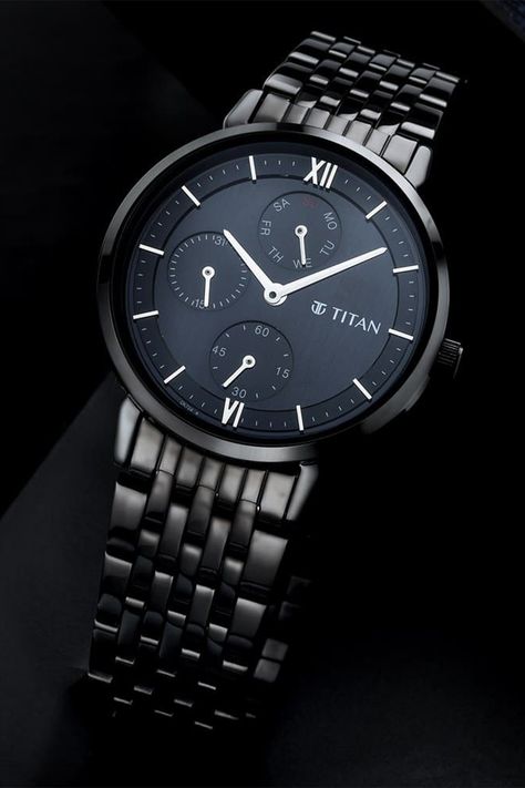 Titan Watches Men, Watches Women Black, New Titan, Old Watch, Stylish Watches Men, Running Watch, Ladies Watches, Old Watches, Metal Straps