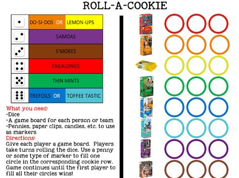 Cookie Games - Google Drive Daisy Cookie Goal Setter Badge, Cookie Rally Activities, Cookie Decision Maker Badge, Girl Scout Daisy Petals, Rally Ideas, Rally Idea, Girl Scout Mom, Girl Scout Cookies Booth, Gs Cookies