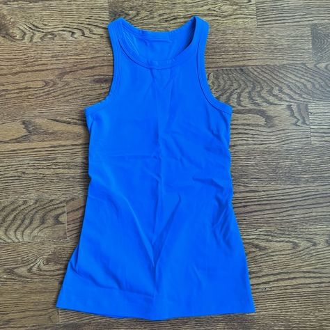 Lululemon Align Hip length racer back tank -poolside blue Hip Alignment, Lululemon Align, Racer Back, Hip Length, Poshmark Lululemon, Lululemon Athletica, Size 2, Tags, Outfit Inspo