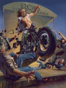 The Reckoning David Uhl, David Mann Art, Harley Davidson Posters, Harley Davidson Artwork, Steven Tyler Aerosmith, Motorcycle Artwork, Harley Davidson Art, Biker Art, Motorcycle Painting