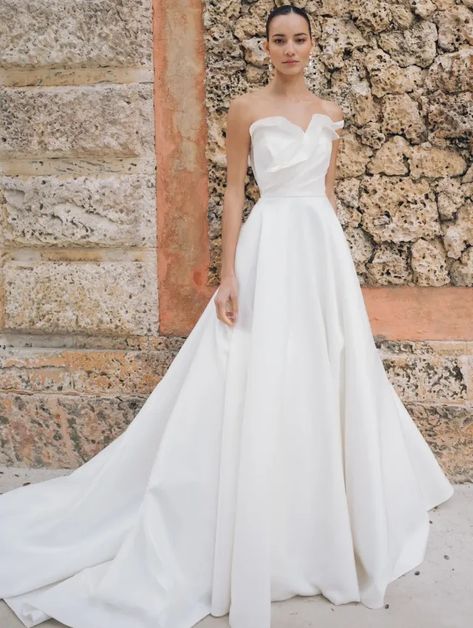 Jenny Yoo Jenny Yoo Celine, Sculptural Wedding Dress, Structured Wedding Dress, Celine Gown, Deb Dress, Boston Wedding Dress, Jenny Yoo Bridal, Contemporary Wedding Dress, Timeless Wedding Dress