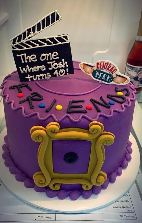 Cake Tv Show, Friends Birthday Cake, 30th Birthday Themes, 40th Birthday Cake, Friends Cake, 21st Birthday Cakes, 30 Birthday Cake, Birthday Ideas For Her, Funny Birthday Cakes