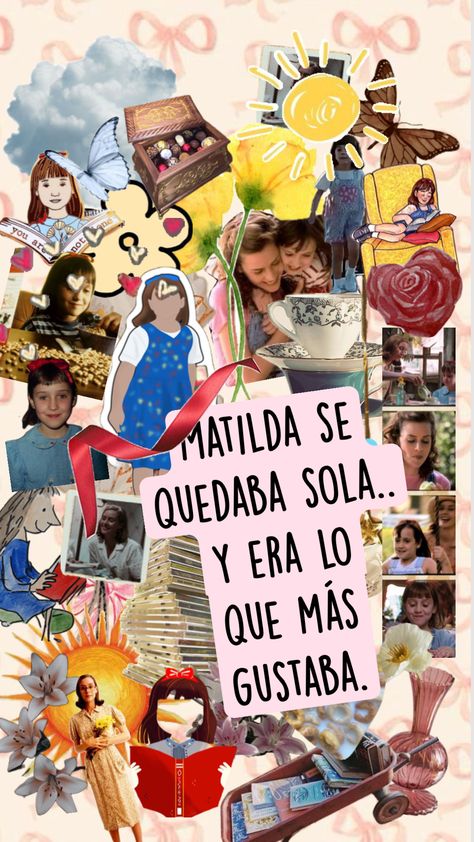 #matilda #movies #wallpaper #frases #peliculas #vintage #books #vibes #nature #art #homedecor Wallpaper Frases, Movies Wallpaper, Disney Wall, Vintage Books, Matilda, Nature Art, Disney Princess, Disney, Books