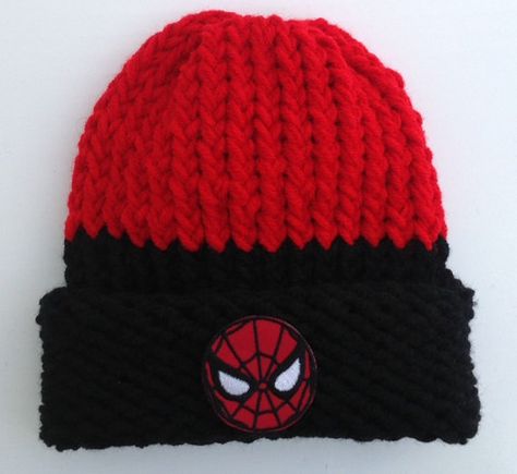 Spider-Man Hat Spiderman Hat Superhero Hat by JilleBeansCreations Superhero Hats, Spiderman Hat, Man Hat, Spiderman, Hats, Trending Outfits, Unique Jewelry, Handmade Gifts, Gifts