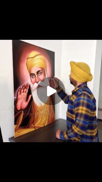 Artist Gurvinder Singh on Instagram: "Paintings guru Nanak Dev ji …🙏
Artist Gurvinder singh" Nanak Dev Ji Painting, Guru Nanak Dev Ji Painting, Guru Nanak Dev Ji, Gold Art Painting, Nanak Dev Ji, Dev Ji, Guru Nanak, Doodles Drawings, Cute Doodles Drawings