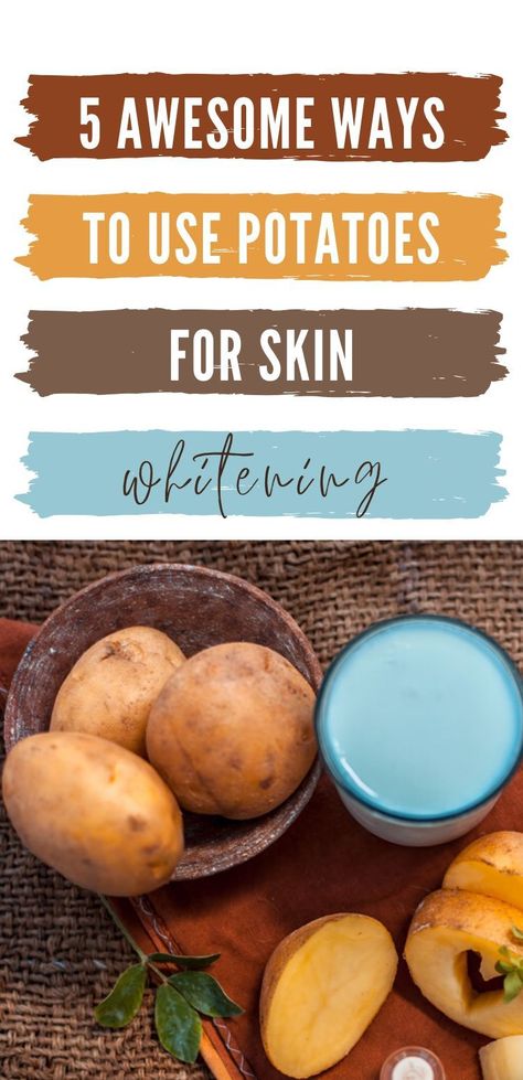 There are a lot of natural beauty ingredients that can help you get fair skin naturally. One of them is potato. Potato juice is great for getting fair skin and lightening skin tone. The natural bleaching properties of potatoes helps in lightening dark spots and removing pigmentation and make it look fresh, young and fair. Do try including potatoes to get fair and glowing skin. #BeautyTips #DIY #DIYBeauty #BeautyHacks #DIYSkinCare Potato For Face, Potato Juice For Skin, Get Fair Skin Naturally, Potato For Skin, Potato Face Mask, Get Fair Skin, Potato Face, Benefits Of Potatoes, Juice For Skin