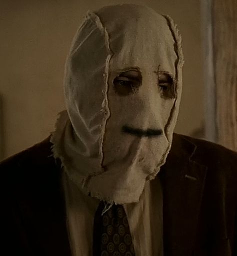 Masked Horror Character, The Strangers Man In The Mask, Horror Mask Design, Masked Slashers, The Strangers Chapter 1, Slasher Design, Slasher Mask, Slasher Oc, Super Scary